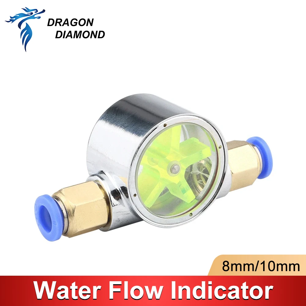8mm/10mm Connecter Polished Surface Office Measuring Tools Flow Meter Durable For PC Water Cooling Acrylic Indicator,water flow measuring tools