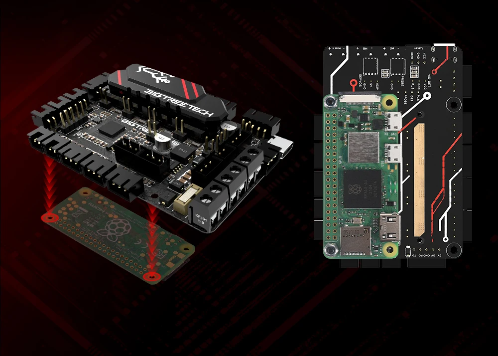 bigtreetech btt skr pico motherboard bordo uart murata capacitor para raspberry pi voron peças de impressora