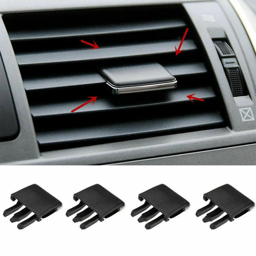 

4pcs Car Vehicle Air Vent Clip Plastics Conditioning Vent Louvre Blade Adjust Slice Clip For Toyota For Corolla Car Vehicle Part