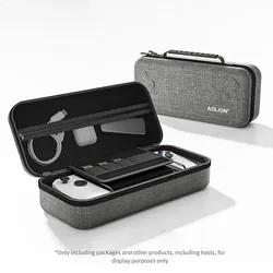 Aolion EVA Hard Carrying Case for Handheld Game Console with Inner Storage Compartment and Accessories Space (Grey)