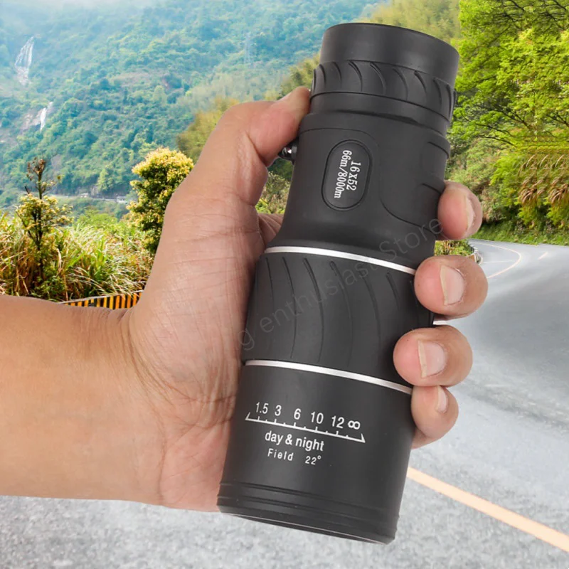 16X52 군용 쌍안경 야간 투시경 사냥용 광학 거리 측정 쌍안경 강력한 단안경..