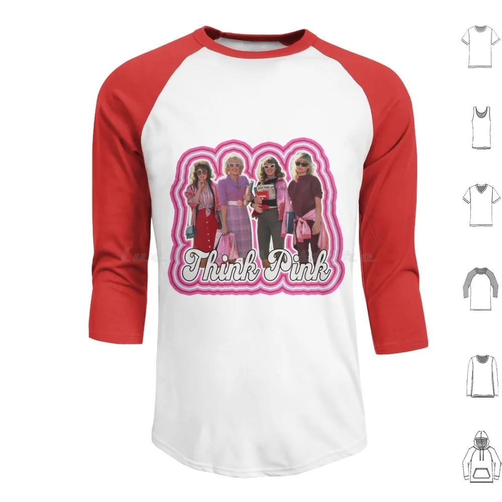 Pink Ladies Grease 2 Multilays Pfeiffer-Think Pink Felpa Con Cappuccio In Cotone A Maniche Lunghe Grasso 2 Sprays Pfeiffer Lorna Luft