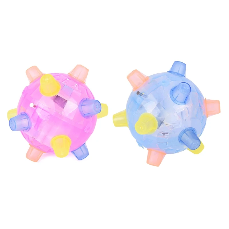 RGB 조명 및 음악이 포함된 대화형 개 공 장난감 자동 점프 춤 공 