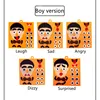 3D Puzzle Funny Felt Non-woven Fabric Early Childhood Education for Children Manual DIY Cognitive Facial Expression Stickers toy 4