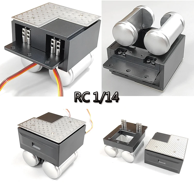 RC Modell 1/14 Für Volvo Für Tamiya Upgrade Metall Simulierte Batterie Box, Kann Servo Lkw DIY Zubehör Spielzeug Installieren