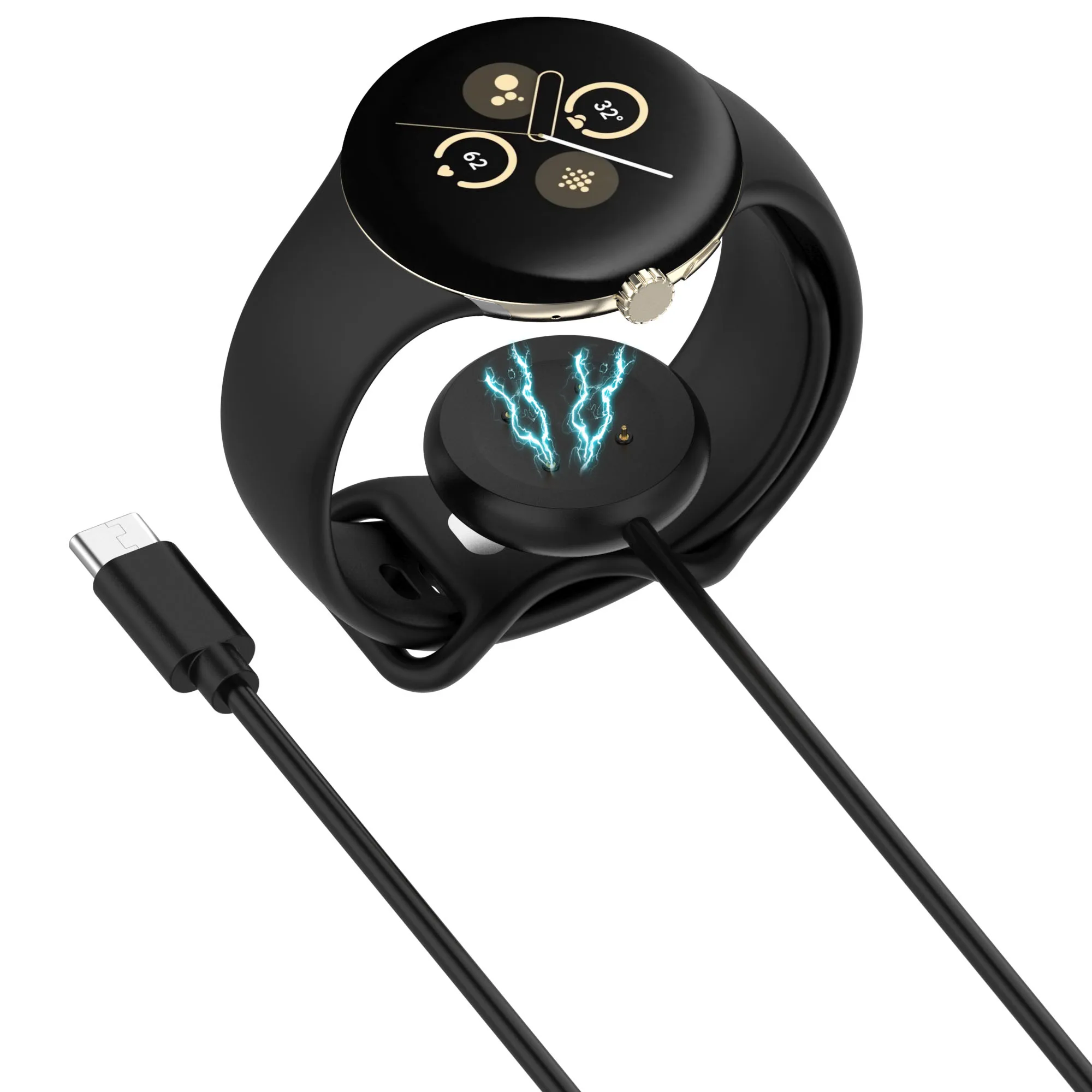 Universal Smartwatch USB Charging Dock Adapter - Efficient Power Charger for Multiple Smartwatch Models