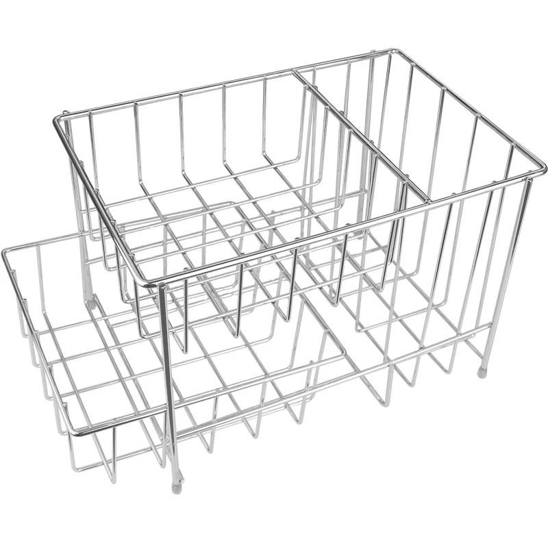 Kitchen Sink Bar Table 304 Stainless Steel Sundries Basket Storage Drawer Organizer VGN002