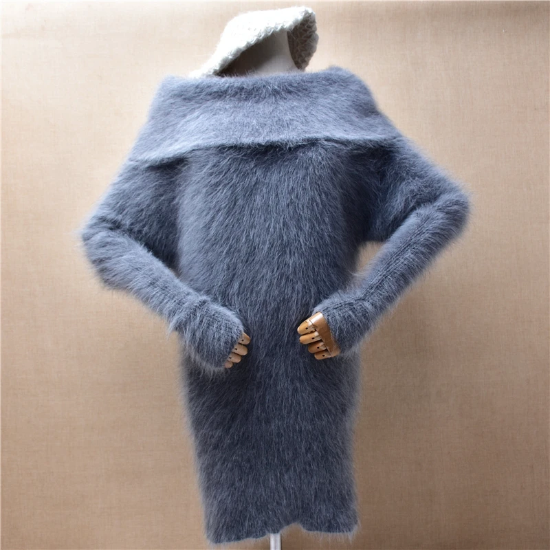 female-women-fall-winter-clothing-grey-hairy-mink-cashmere-knitted-big-turn-down-neck-long-sweater-dress-angora-fur-jumper-pull