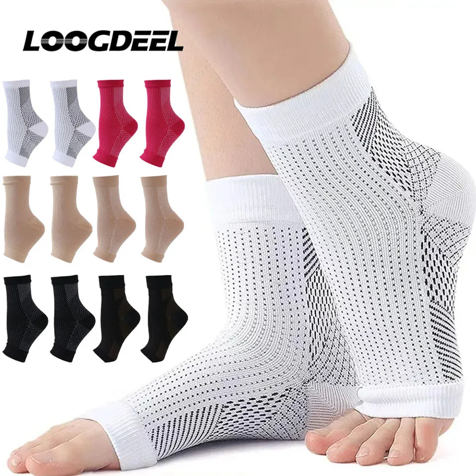 LOOGDEEL 1Pair Soothe Compression Socks Men Women Neuropathy Pain Ankle ...