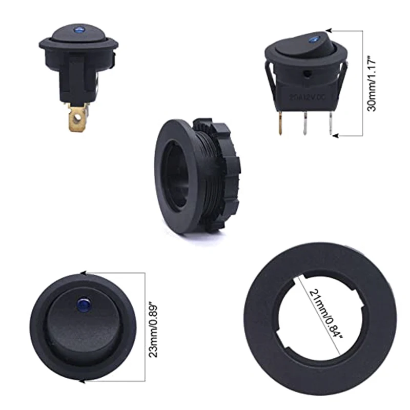   LED ġ, ڵ Ʈ Ʈ Ŀ, SPST / 3 , -   ġ, Ȧ  , 12V 20A