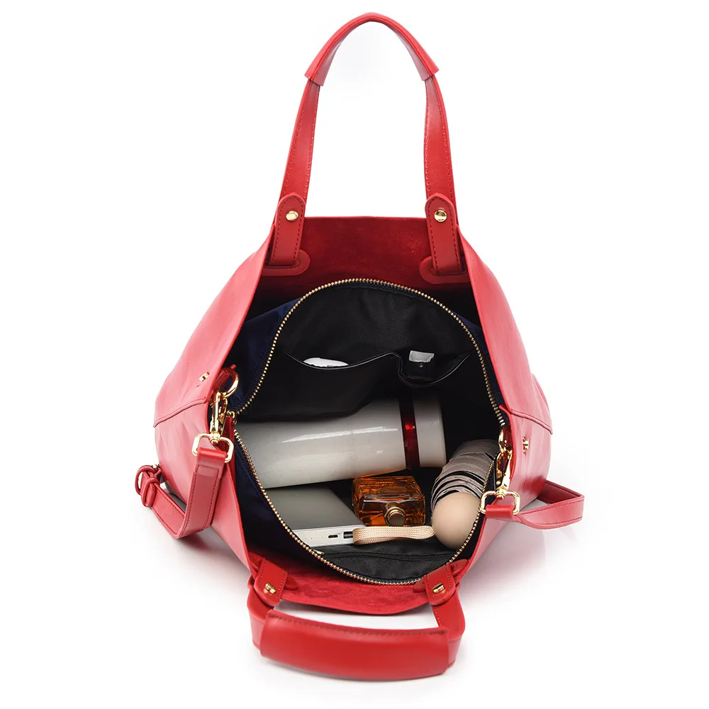 Leather Bag Ladies Genuine Leather Handbags Big Women Bag Large Vintage Female 2025 Office Hand Shoulder Bags For Women Tote