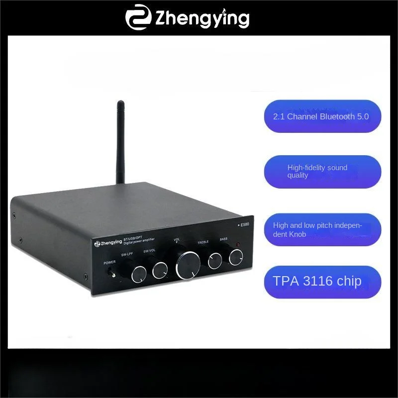 

New TPA3116 Digital Amplifier High Fidelity Bluetooth 5.0 Stereo 2.1 Channel Amplifier