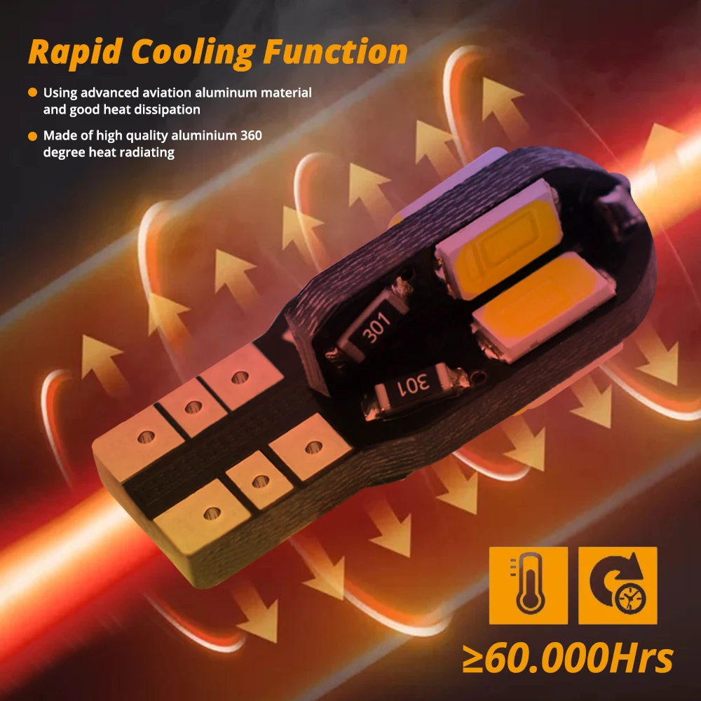 LED  Canbus 5730, ڵ ׸  , , ڵ ȣ , , W5W, T10, 8SMD, 12V, 194 168, 20 