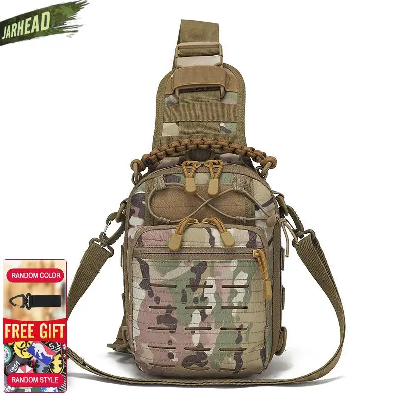 Tactical Shoulder Bag Diagonal Chest Bag Outdoor Portable Riding Bag Camouflage Field Sports Small Chest Bag