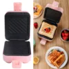 Sandwich Toaster Mini Sandwich Toaster 650W Portable Waffle Maker Electric Panini Maker AU Plug 220V for Dorms Apartments 2