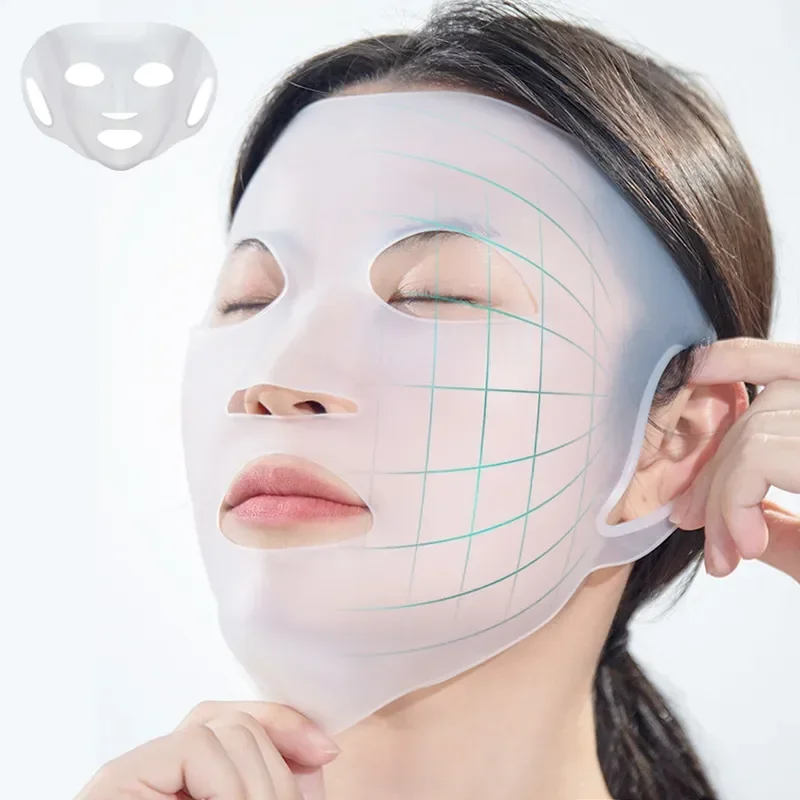 3D Silicone Mask Face Women Skin Care Tool Hanging Ear Face Mask Gel Sheet Reusable Lifting Anti Wrinkle Firming Ear Fixed Tools reusable hanging fly trap