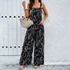Maternity Clothes Bib Pant Suspender Trouser Loose Casual Female Women Printing Rompers Overalls Wide-Leg Jumpsuit Streetwear 2