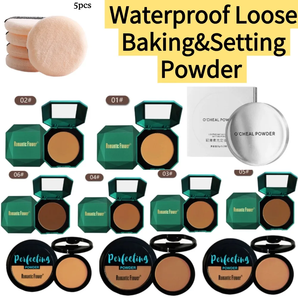 Waterproof Full Coverage Face Setting Powder Makeup