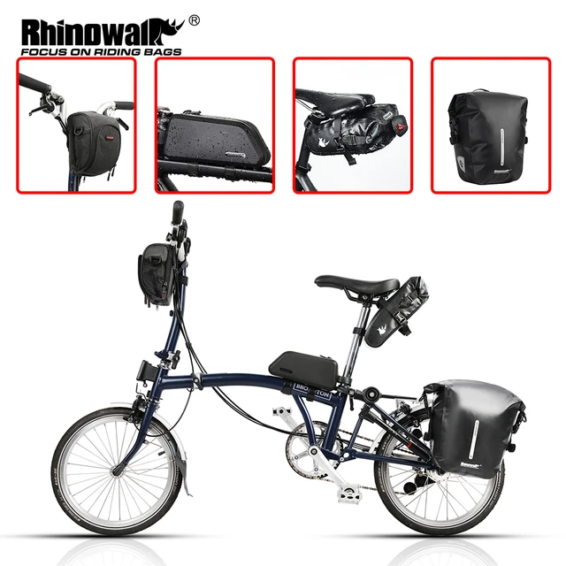 Rhinowalk Bicycle Bag Set 2.5L Waterproof Bike Handlebar Bag MTB