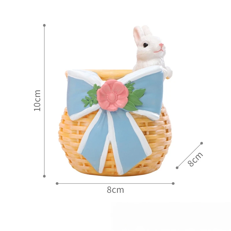 1pc 10*8*8cm Cute Imitation Crochet Pencil Holder Creative Study Desk Office Desktop Storage Decoration Cute Cartoon Small Gift