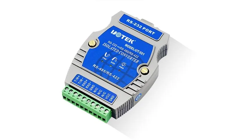 

Industrial RS-232 to RS-485/422 Port-Powered Converter with Isolation UT-501 port-powered converter