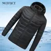21 Areas Heated Jacket Men Ski Thermal Clothing Heated Coat Heatable Cotton Jacket for Outdoor Hunting Hiking Camping Skiing 2