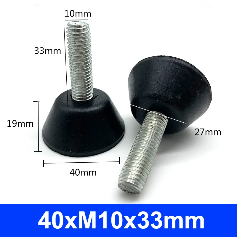 Rubber Couch Leg Grippers Screw On Rubber Feet, 4PCS Furniture