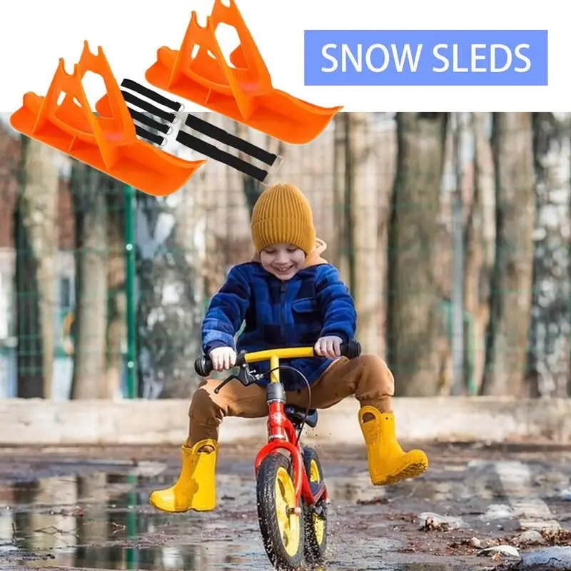 Snow Cycling Balanced Sled Kids Scooter Snow Sledge Funny Sledge Board Sturdy Kids Scooter Portable Cycling