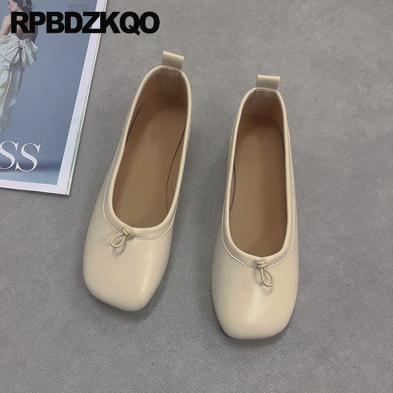 

Real Leather Shoes Maternity Square Toe Foldable Sheepskin Women Roll Up Shallow Ballerina Brand Flats Ballet Soft Sole Slip On