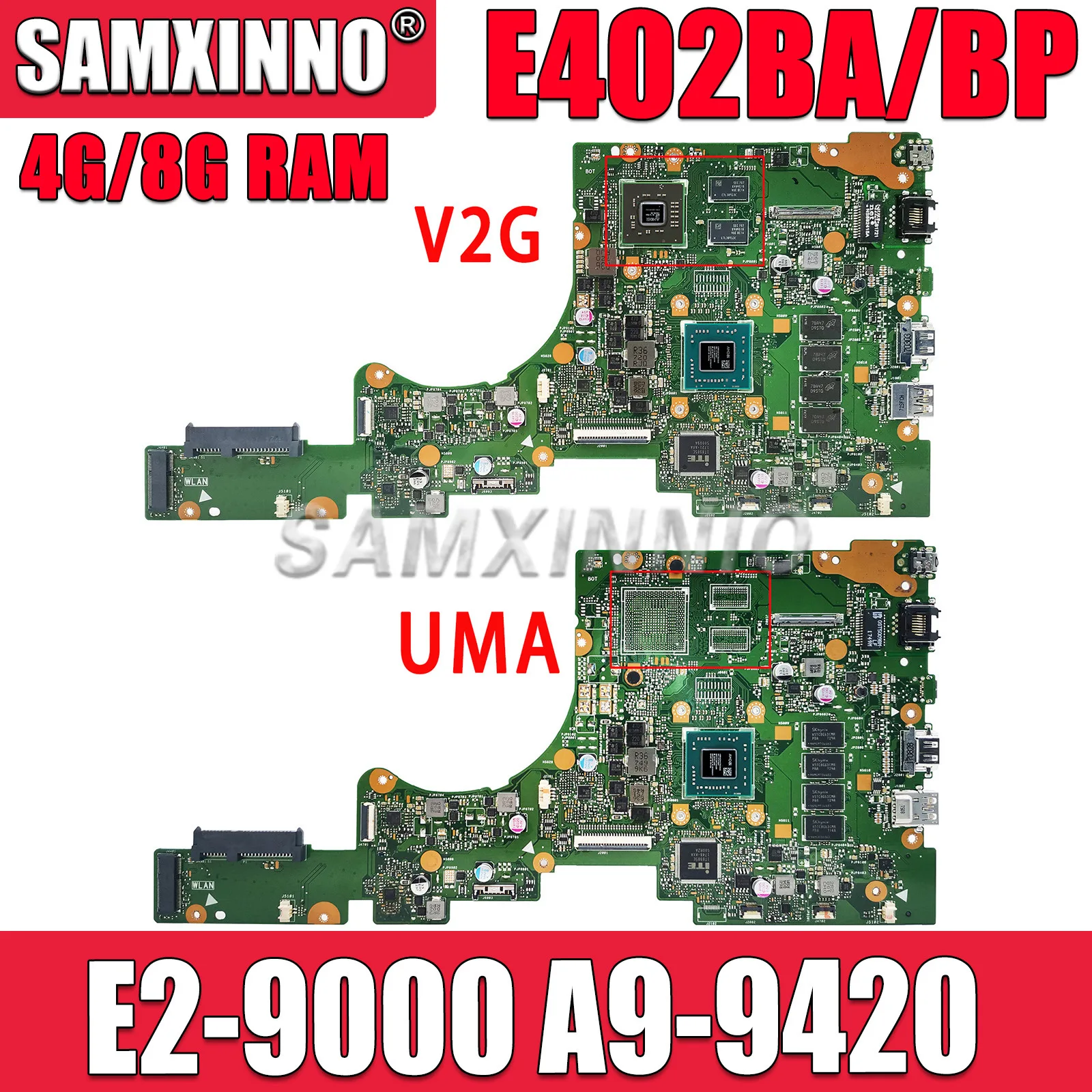 

E402BA с 4G/8G RAM E2-9000 A9-9420 материнская плата с процессором для ноутбука для ASUS VivoBook E402BA E402BP L402BA F402BA L402BP материнская плата