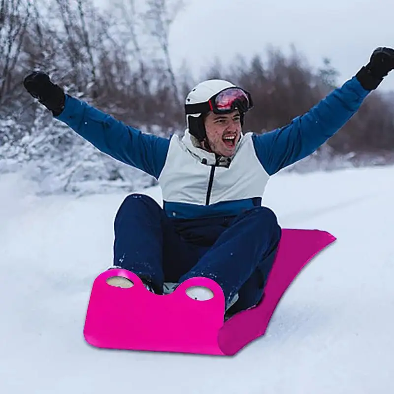 Roll Up Snow Sled Portable Rolling Snow Slider With Handle Roll Up Flexible Sled Flying Lightweight Carpet Snowboard snow sledge