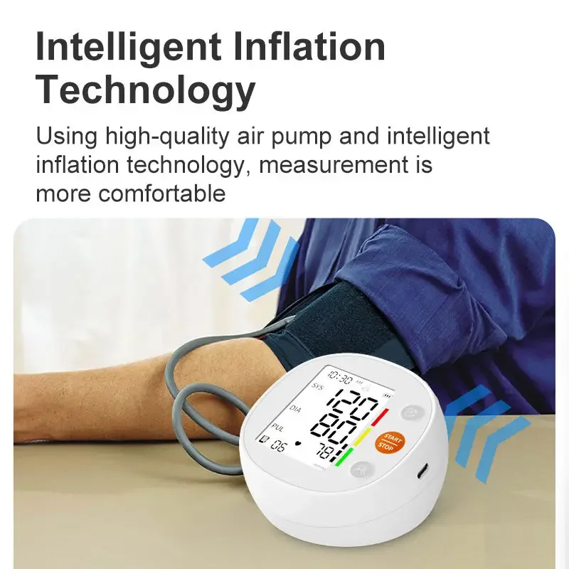 Medical-grade Upper Arm Electronic Blood Pressure Monitor
