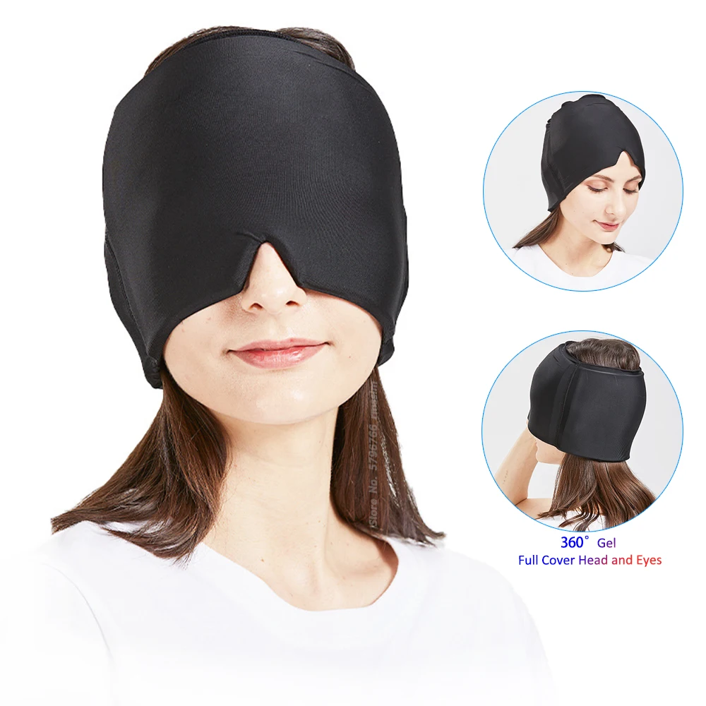 Gel Hot Cold Therapy Headache Migraine Relief Cap For Chemo,Sinus,Neck ...