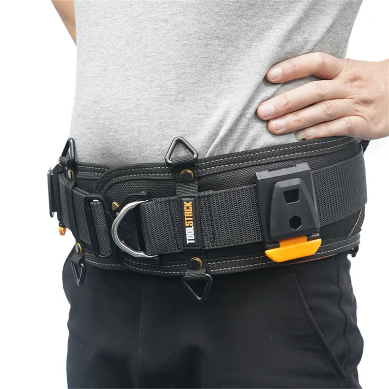 TOOLSTACK Durable Adjustable Work Belt with Shoulder Strap - Wear-Resistant Oxford Fabric