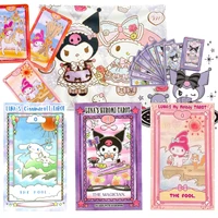 Tarot Kuromi Cinnamoroll Melody Cards Divination Star sign Hello Kitty Sanrio Melody 78 Cards Board Game Deck Oracle Card Party 1