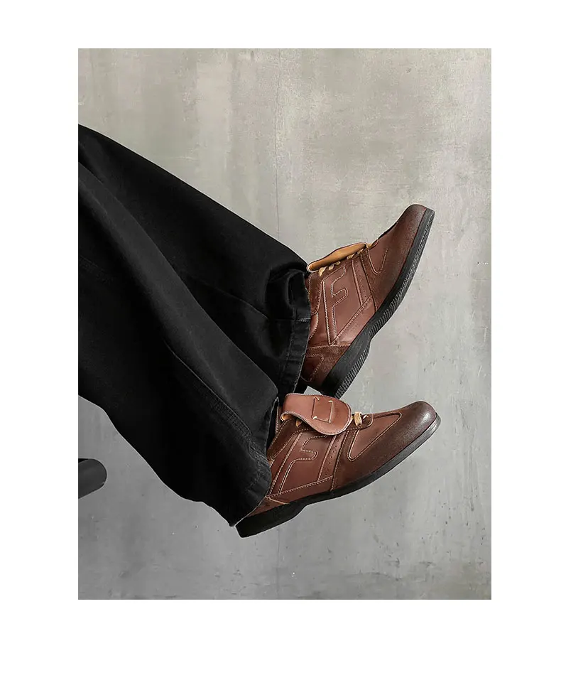 Plus Size 38-46 Handmade Leather Shoes Men Handmade Shoe Casual Loafers Soft Breathable Flats Shoes Men's Moccasins for Driving