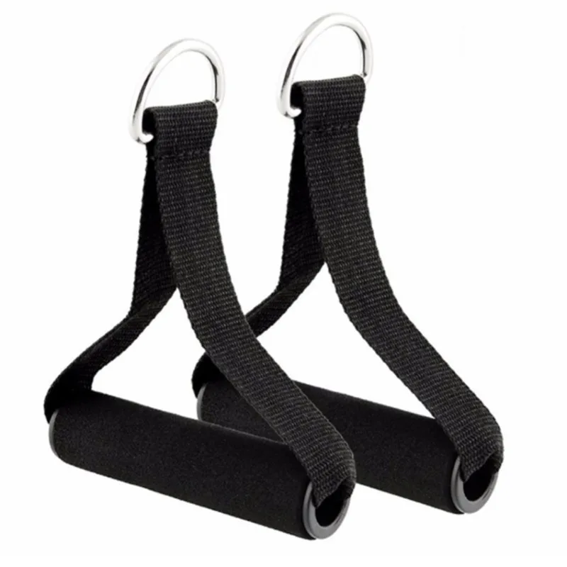 Pull Rope Grip 1 Pair Fitness Accessories Exercise Band Handle Rally Handle For Yoga Hammock Resistance Bands fitness accessories