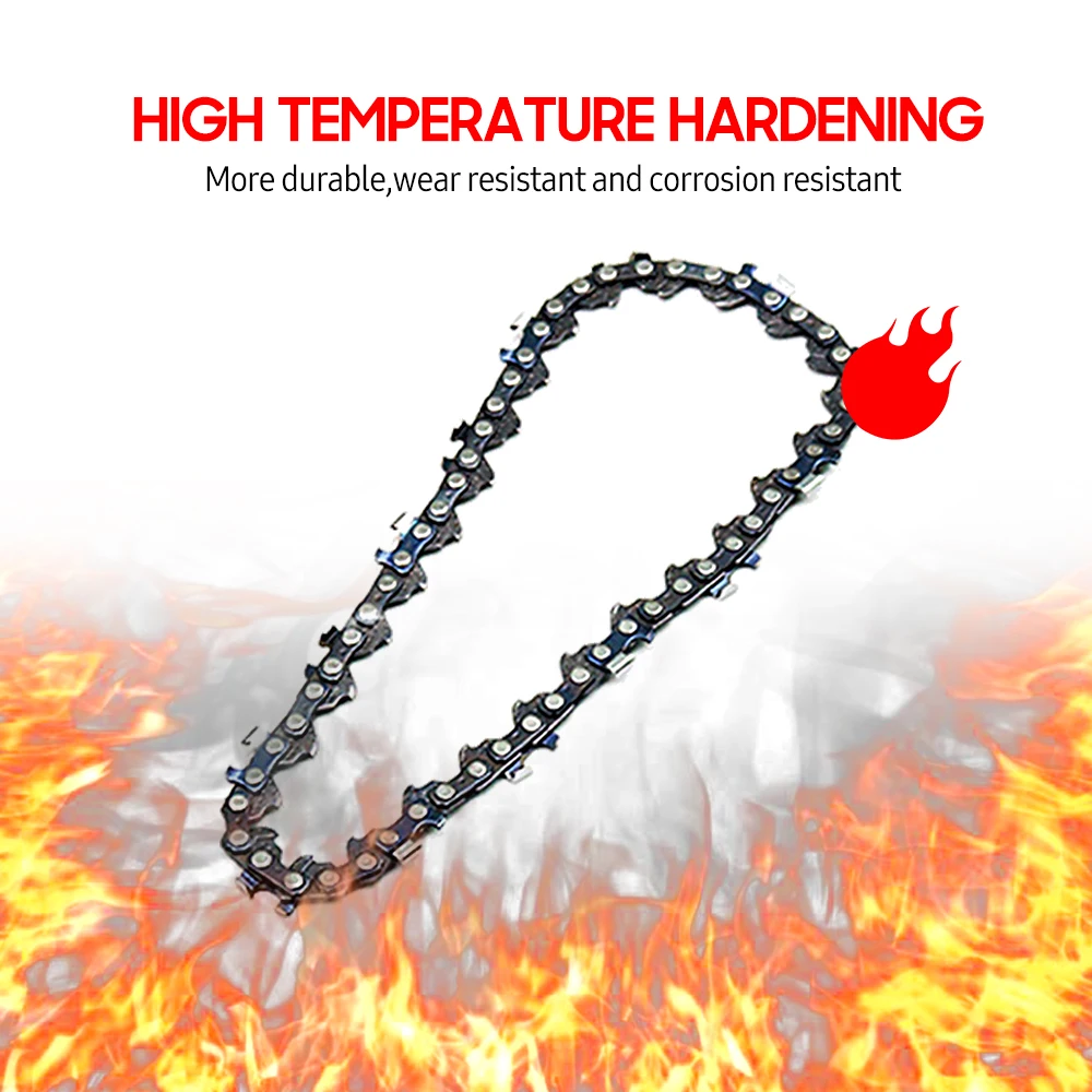 8Inch Mini Chainsaw Chain Guide 1/4" Pitch .043" 45 Drive Links Semi Chisel Electric Chainsaw Chain for Garden Woodworking Tool 2
