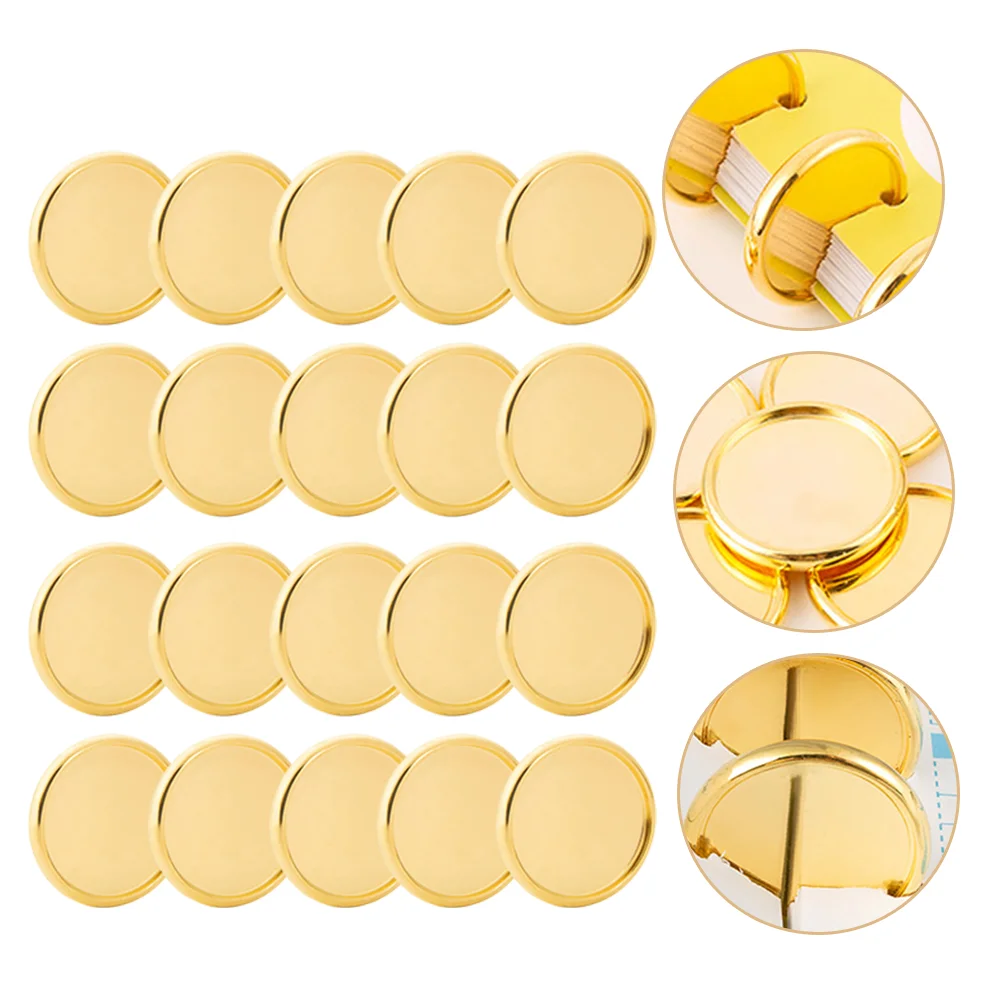 

20 Pcs Mushroom Hole Binder Disbound Discs Planner Mini Book Ring Delicate Buckle Abs Binders