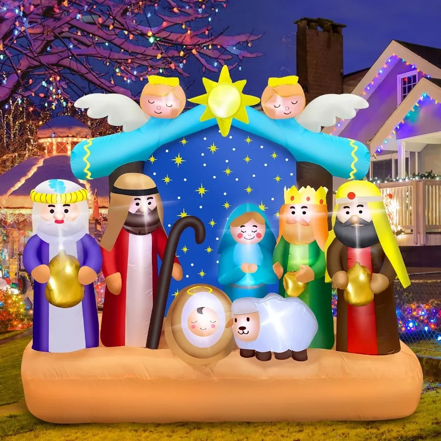 6.8FT Nativity Inflatable Scene 1