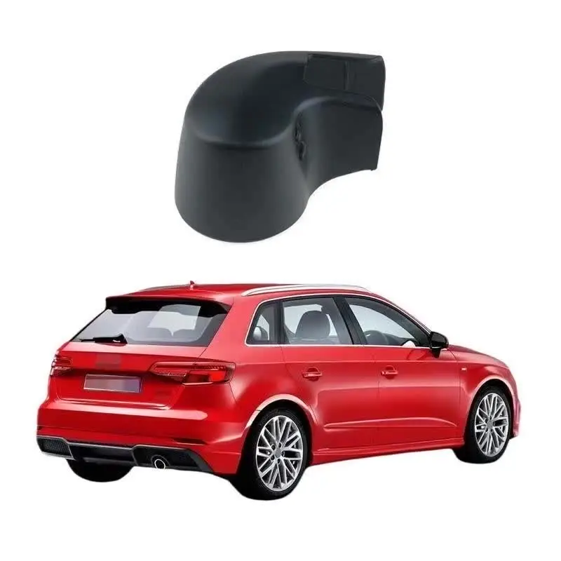Lot De 2 Capuchons D'écrou Et 2 Buses Lave-glace Pour Audi A1 A3 A4 A6 Q3 Q5 Q7 - Plastique Noir