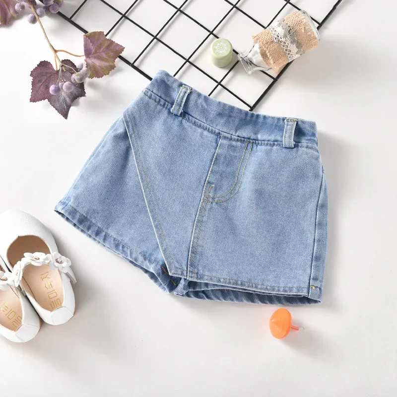 Kids Shorts Kids Trousers Girls Denim Skirt Pants Summer Casual 10 12 14 Years