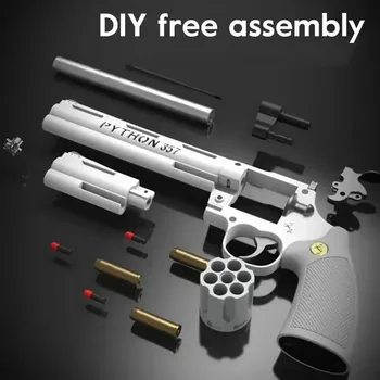 ZP5 Revolver Soft Bullet Gun 357 Simulated Ejection Toy Pistol Adult Boy Child Soft Bullet Toy Gun Weapon Model 1