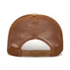 PAPA Letter Leather Patch Baseball Caps Adjustable Snapback Breathable Trucker Hat Casual Outdoor Sport Cap Lightweight Sun Hats 2