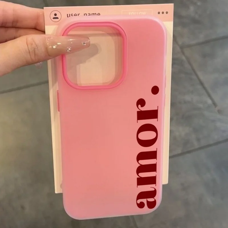 Matte Candy Color Case with Simple Stripes Design