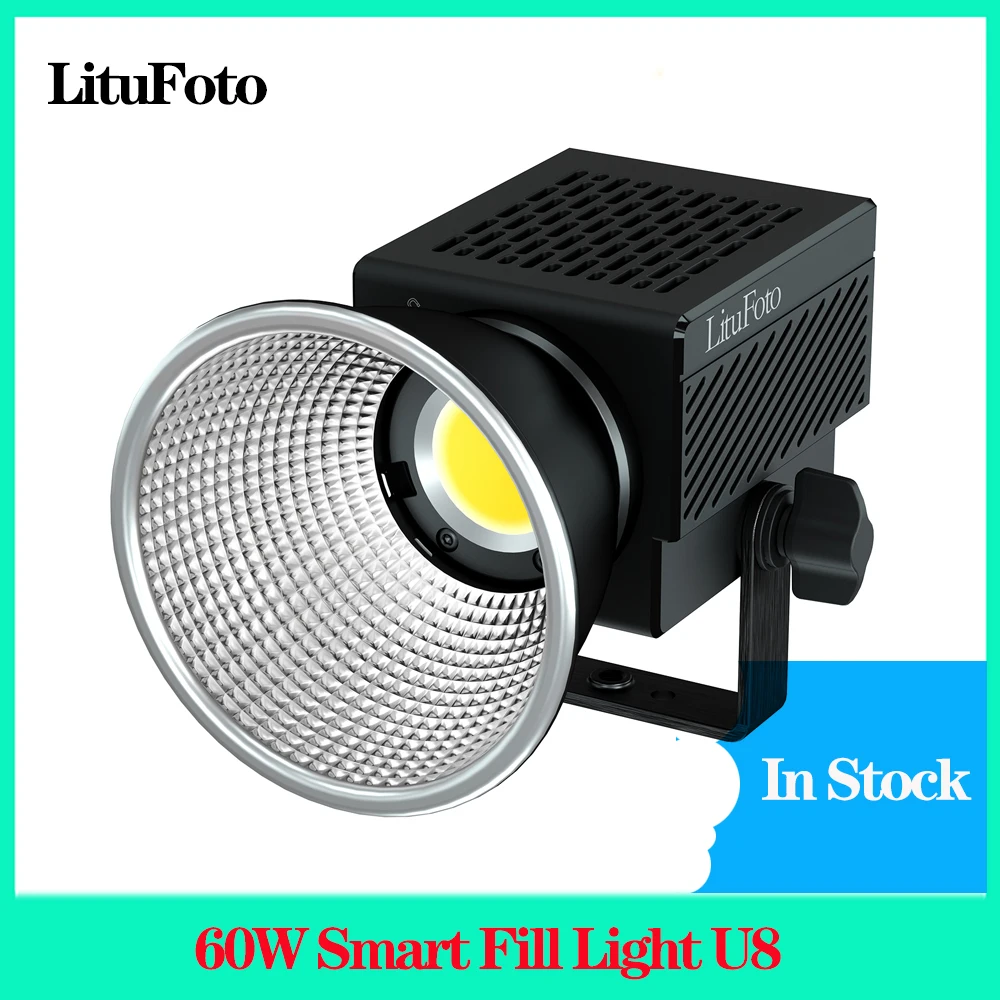 

LituFoto U8 60W Smart Fill Light Bicolor Temperature Handheld Portable Photography Light For Television 2500-7500K APP Control