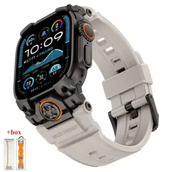 Luxury Titanium Silicone Sports Strap for Apple Watch - Premium Bracelet Accessories (Black Star)