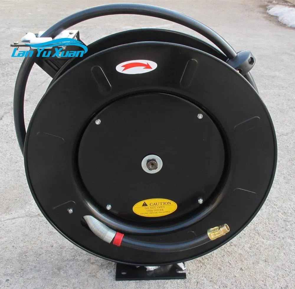 Automatic high pressure hose reel water/water blaster hose reel