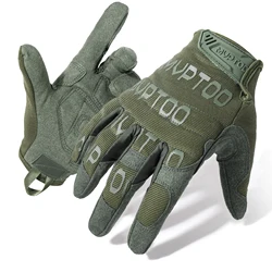 Tactical Shock - Proof Camouflage Touchscreen Gloves - M (Green)