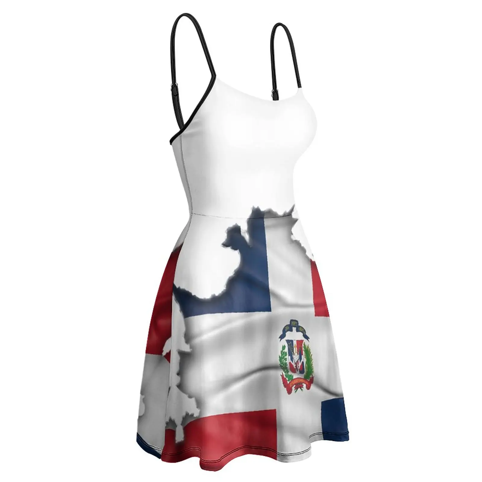 

Sexy Dominican Republic Flag Underneath República Dominicana Women's Sling Dress Humor Graphic Parties Woman's Clothing The Dre